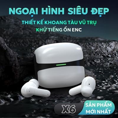 Review Tai Nghe X6 Mới Nhất – ENC Chống Ồn, Thiết Kế “Viên Nang” Siêu Đẹp