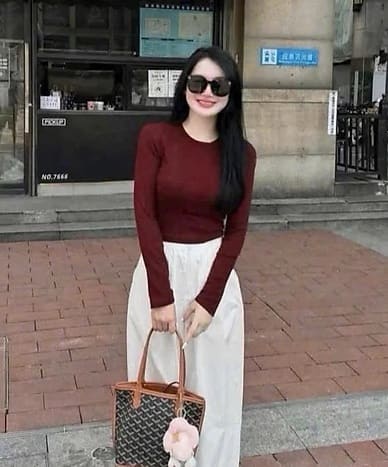 Áo Thun Nữ Tay Dài Ôm Body Thu Đông