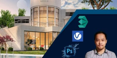 Học Diễn Họa 3D Cấp Tốc: Trọn Bộ Kiến Trúc & Nội Thất Với 3Ds Max, V-Ray và Photoshop