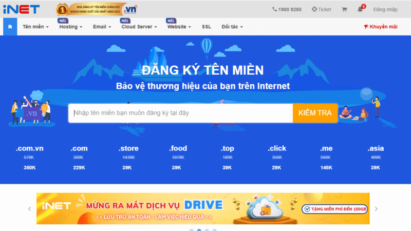 Hướng Dẫn Đăng Ký Dịch Vụ iNET Chi Tiết: Tên Miền, Hosting & Server