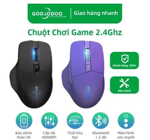 So sánh chuột GOOJODOQ 2.4GHz Bluetooth và Logitech G304