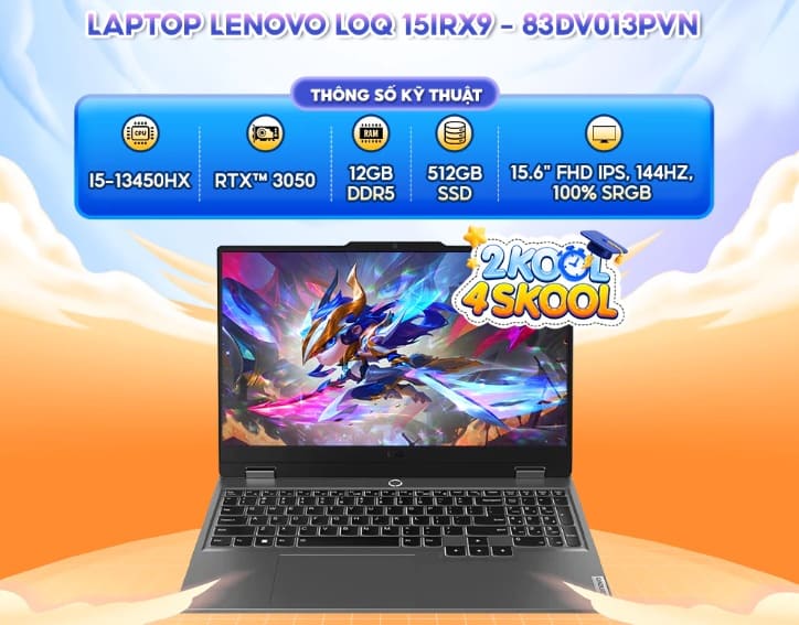 Laptop Gaming Lenovo LOQ 15IRX9 - 15ARP9