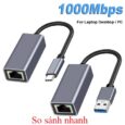 Review Adapter Ethernet 1000Mbps USB 3.0/Type-C: Giải Pháp Mạng Gigabits cho MacBook, PC và Android