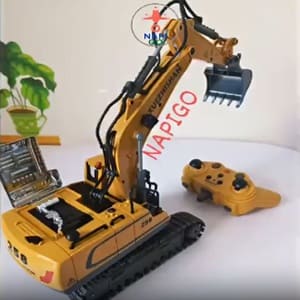 Review Máy Xúc Điều Khiển XUEZHISHAN 11 Kênh: Gầu Hợp Kim, Trải Nghiệm Lái Chân Thực