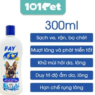Review Dầu Tắm FAY 5 Sao: Sạch Ve Rận, Khử Mùi Hôi Cho Chó Mèo Hiệu Quả?
