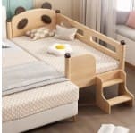 Review Giường gỗ gấu Topkids: Giường ghép Gỗ Thông cho bé