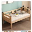 Review Giường gỗ gấu Topkids: Giường ghép Gỗ Thông cho bé