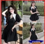 Review Váy nữ cổ lá nhọn PANOSI