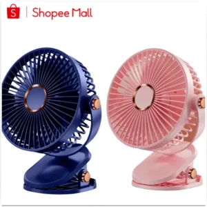 Quạt Tích Điện Để Bàn PLSHARK Tích Hợp Đèn LED