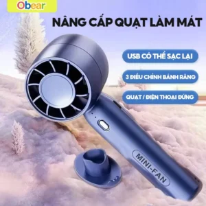 Quạt Mini Cầm Tay Sò Lạnh Làm Mát Bán Dẫn Sạc USB
