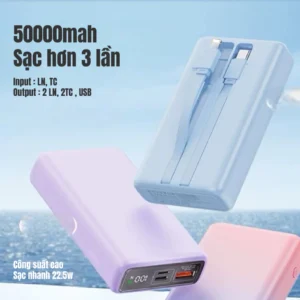Sạc dự phòng 50000mAh Sạc nhanh PD 22.5W