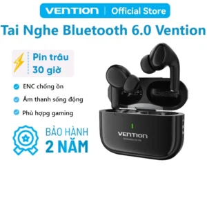 Tai nghe Bluetooth 6.0 Vention E11 Plus AI Tùy chỉnh âm thanh thông minh, truyền tải siêu nhanh không độ trễ